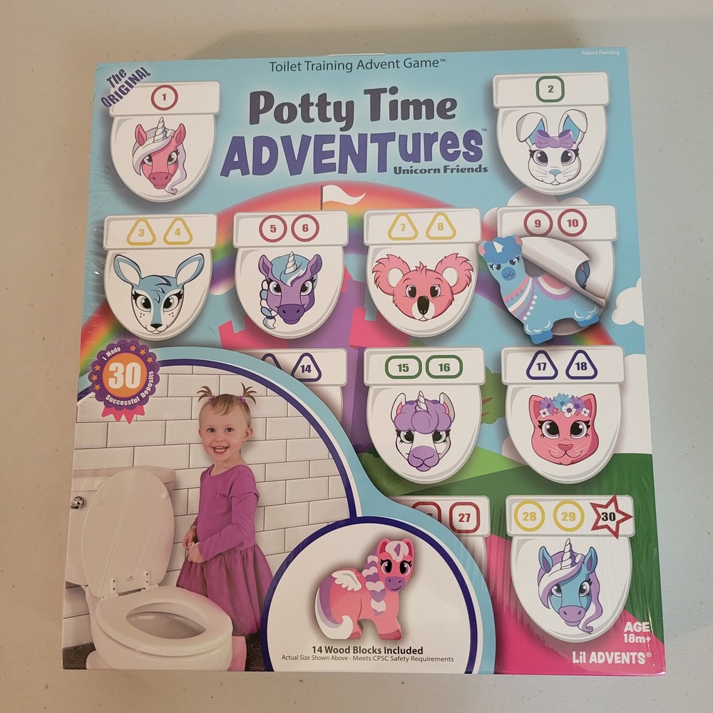 Potty Time Adventures Unicorn Friends Toilet Training‎ Game Advent Calendar